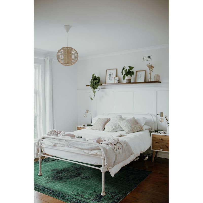 ECARPETGALLERY Hand-knotted Color Transition Green Wool Rug - 6'5 x 9'9