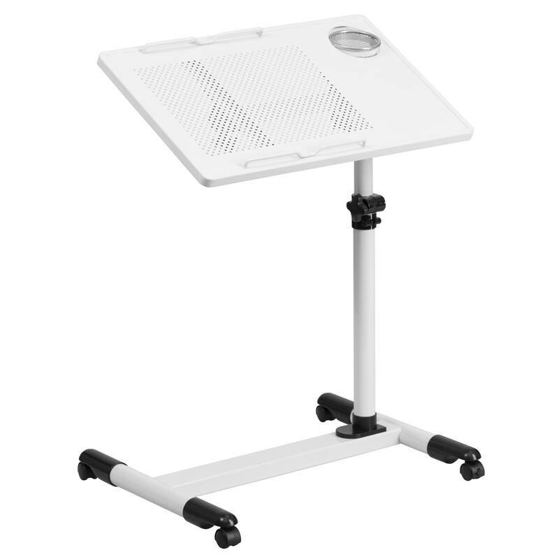 Adjustable Height Steel Mobile Computer Desk