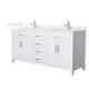 Option White / Giotto Quartz Top / Brushed Nickel