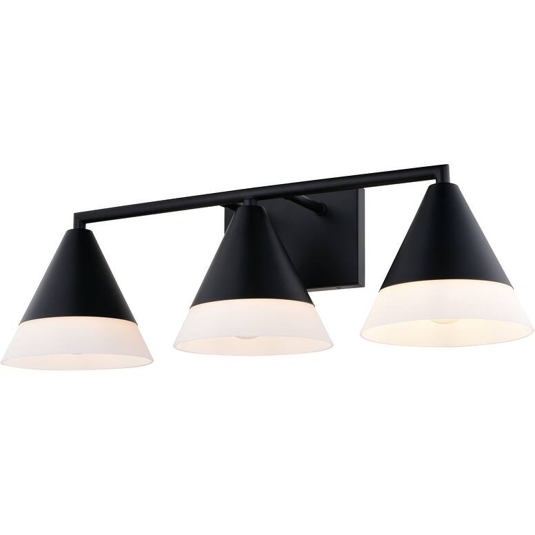Vaxcel Lighting W0507 Winthrop 3 Light 25" Wide Vanity Light - Matte Black