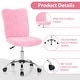 preview thumbnail 12 of 28, Gymax Armless Leisure Office Chair Adjustable Swivel Task Chair