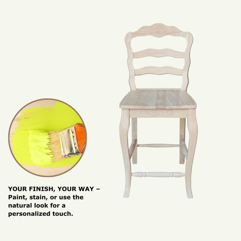 Versailles Solid Wood Stool