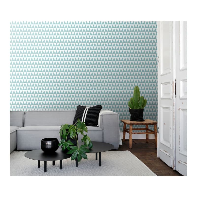 ESTA Home Verdon Aquamarine Geometric Wallpaper - 20.5 x 396 x 0.025