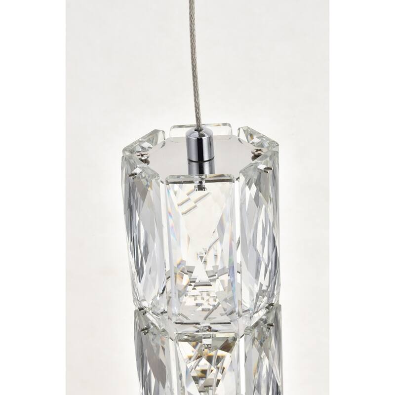 Silver Orchid Dove Pendant Clear Crystal 3-Light - 12"W X 9.2"H