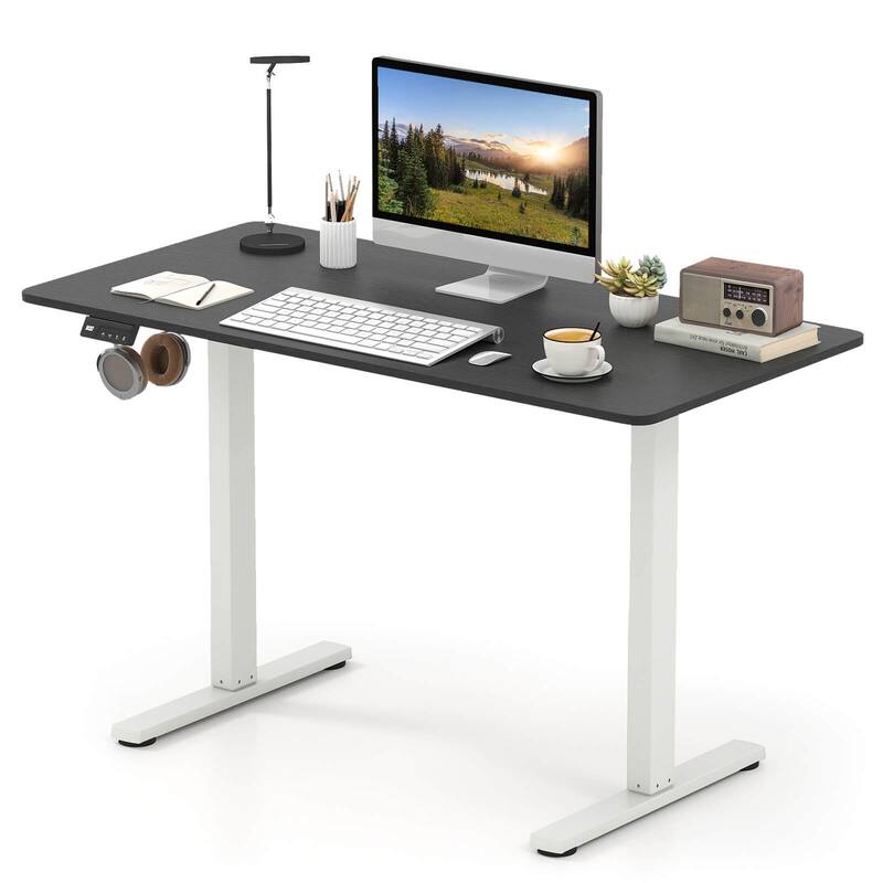 Costway 48” x 24” Electric Standing Desk with LED Display 2 Memory
