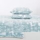 preview thumbnail 35 of 87, Great Bay Home Extra Soft Cotton Flannel Printed Bed Sheet Set Full - Enchanted Woods - Blue
