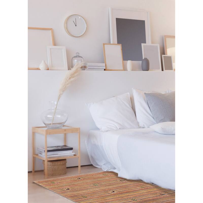 ECARPETGALLERY Hand Loomed Kashkuli Gabbeh Red Wool Rug - 3'0 x 4'9