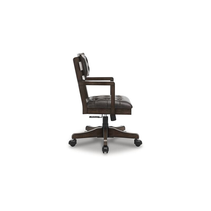 Signature Design by Ashley Breckington Brown Home Office Desk Chair - 28.75" W x 28.75" D x 38" H