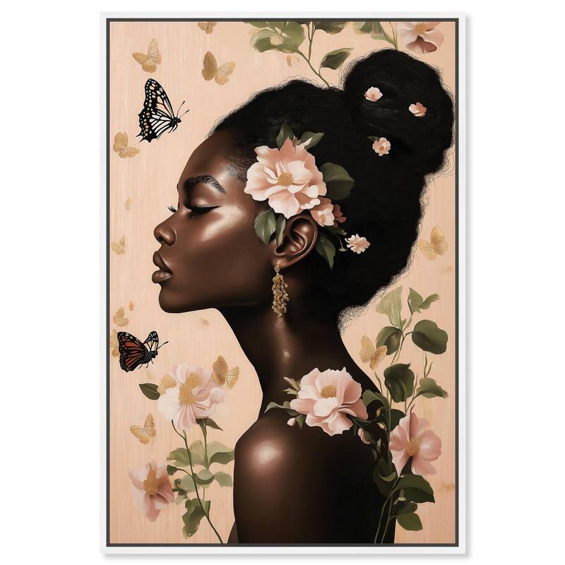 Apricot Whisper Canvas by Art Remedy - 20" x 30" - White