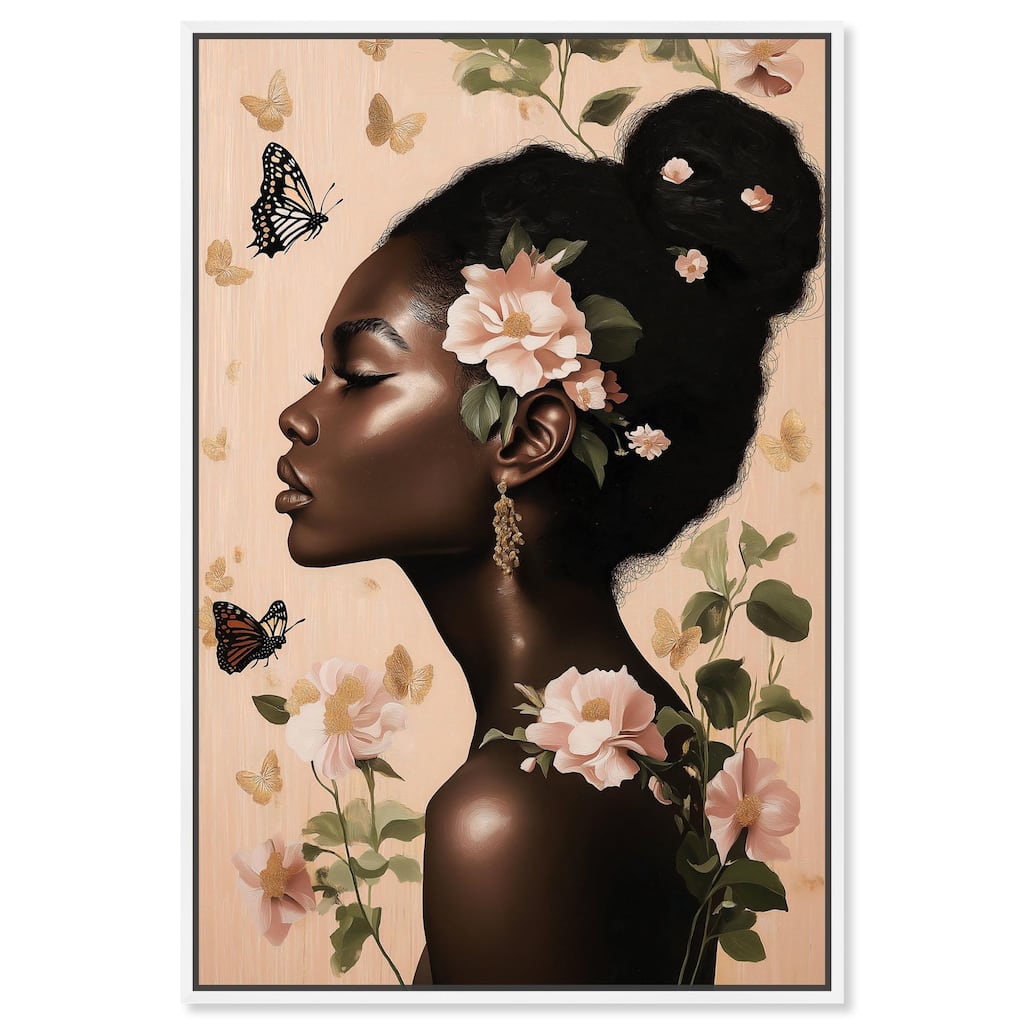 Apricot Whisper Canvas by Art Remedy