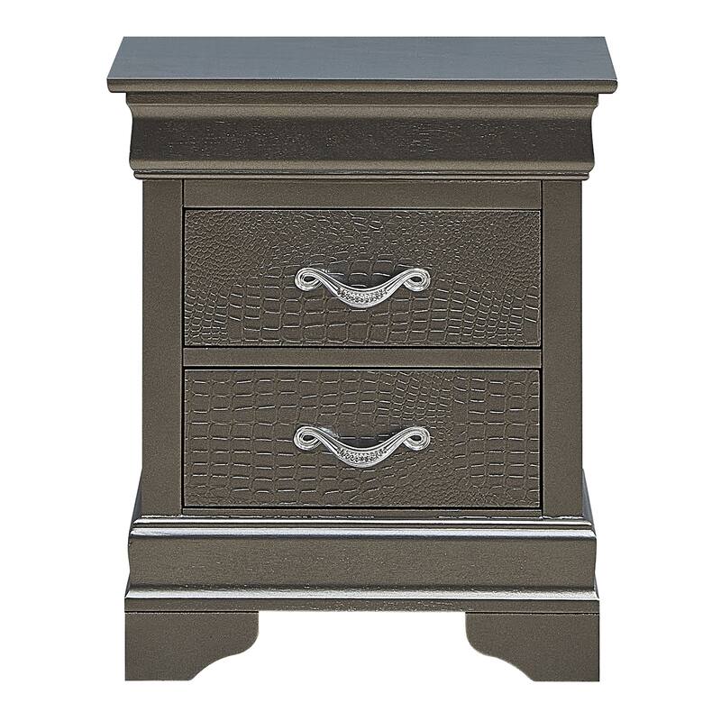 Lorana 2-drawer Wooden Nightstand