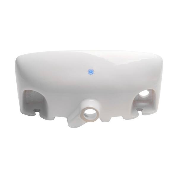 Shop Small White Wall Mount Bathroom Sink With Overflow Vitreous China Overstock 12537910