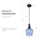 preview thumbnail 6 of 4, 1-Light Adjustable Kitchen Pendant Light