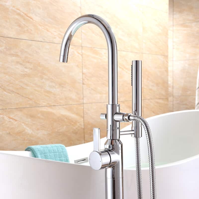 Luxier FTF01 Floor Mounted Freestanding Tub Filler Faucet
