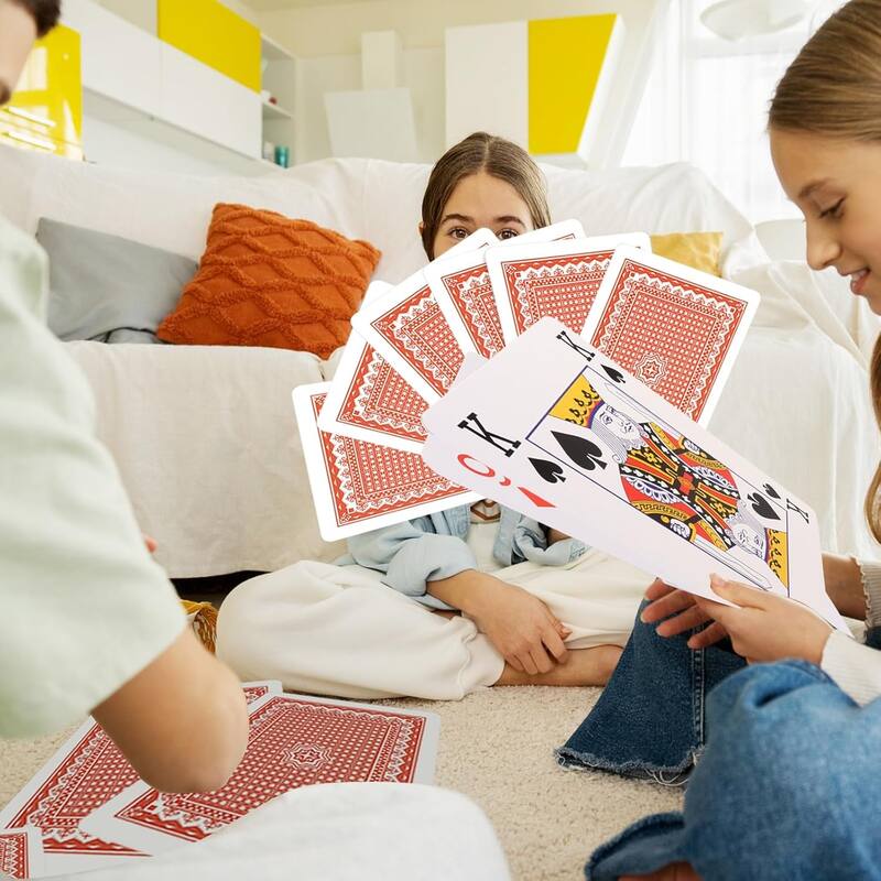 GSE Jumbo Playing Cards, Giant Playing Card Deck, Oversize Large Huge Playing Cards for All Ages