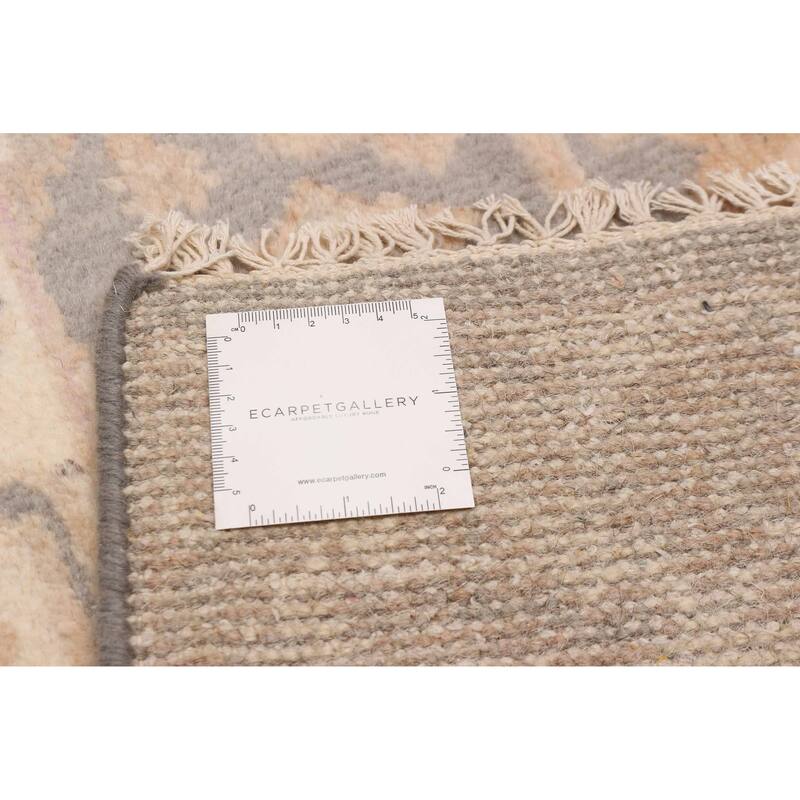 ECARPETGALLERY Hand-knotted Royal Oushak Grey Wool Rug - 2'6 x 19'8