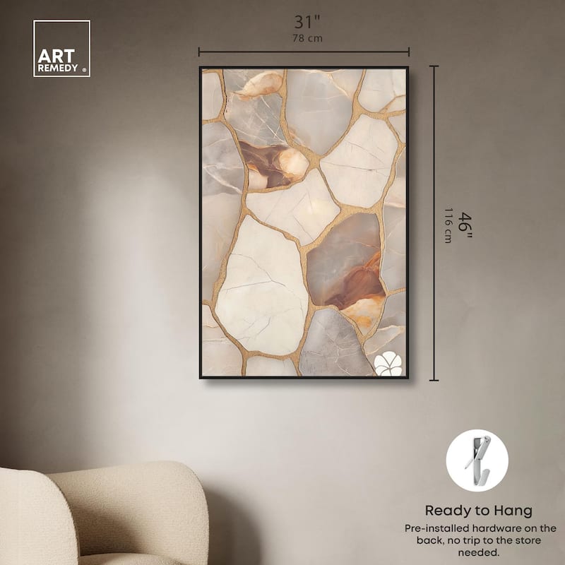 Textured Earthy Tones I Canvas by Art Remedy