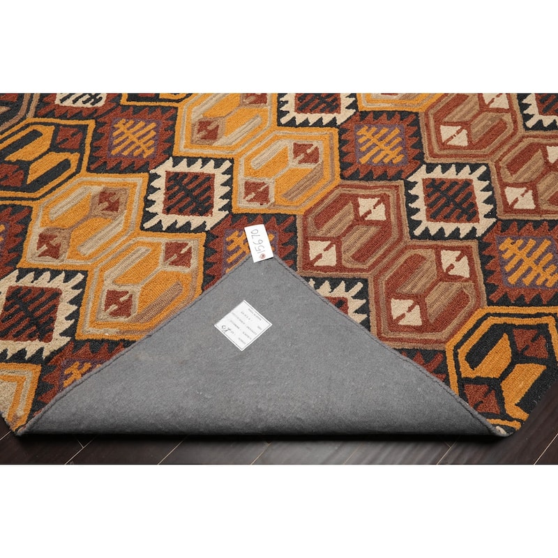 Hand Tufted 100% Wool Southwestern Oriental Area Rug Gold,Color