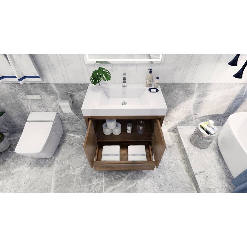 Dove 36'' Freestanding Vanity with Reinforced Acrylic Sink