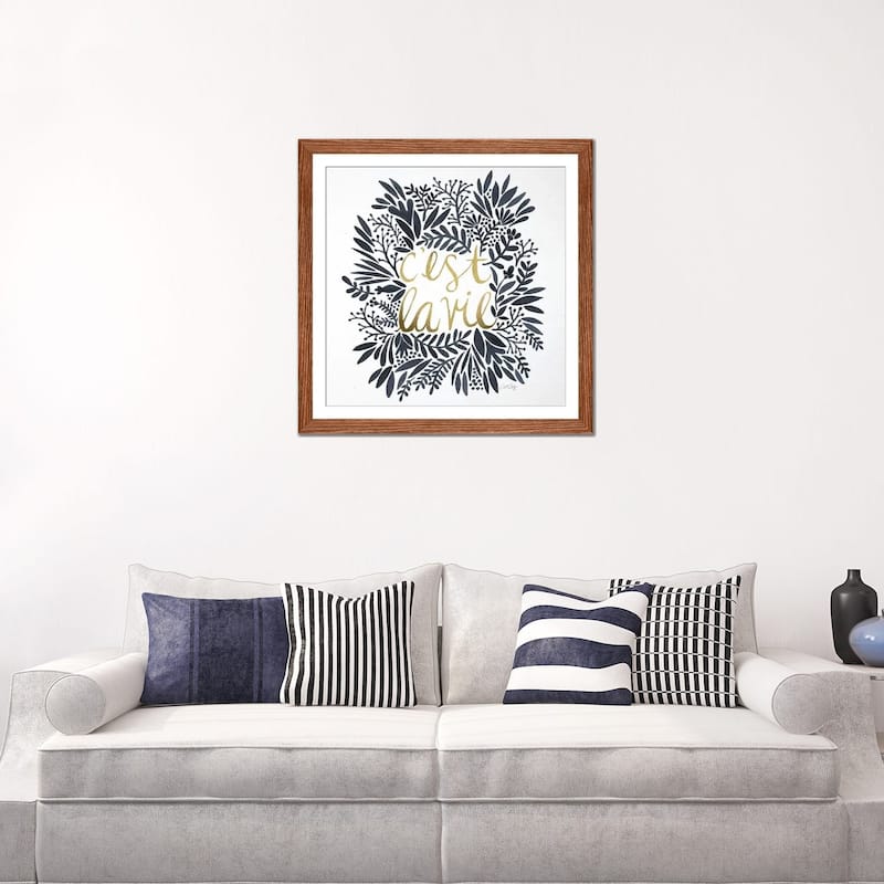 iCanvas "C'est La Vie Grey" by Cat Coquillette