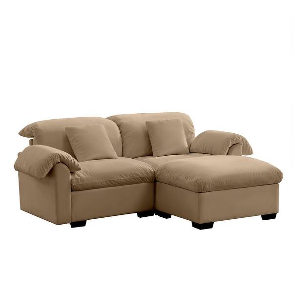 Modular L-Shape Sectional Sofa Upholstered 2-Seater Couch