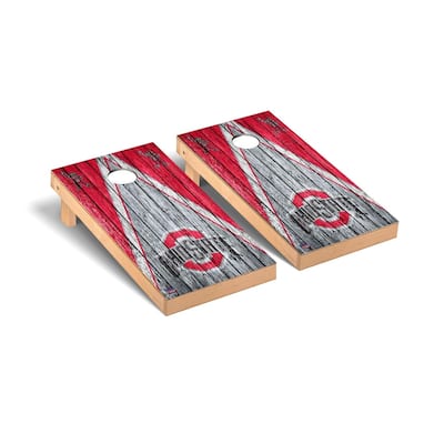 Ohio State Buckeyes OSU Triangle Cornhole Board Set