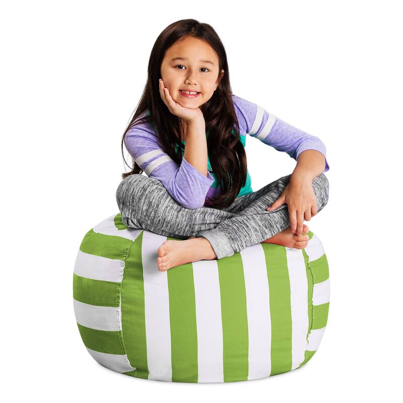 Kids' Stuffed Animal Storage Bean Bag Chair Cover or Toy Organizer
