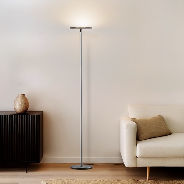 Brightech Sky 63 in. Industrial Dimmable LED Floor Lamp with Adjustable Head On Sale Bed Bath Beyond 35419414