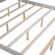 preview thumbnail 5 of 7, Modern King Size Pine Platform Bed, Canopy Bed with Support Legs and Headboard, Grey