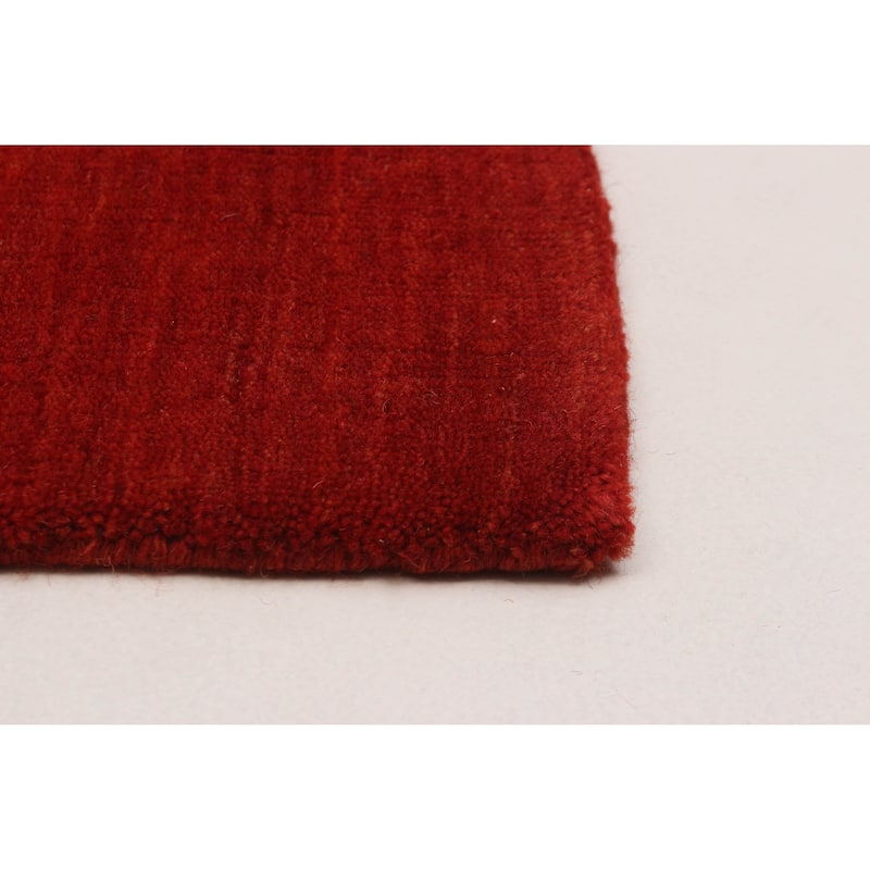 Kashkuli Gabbeh Red Rug 4'0" x 5'10" - 4'0 x 5'10