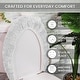 preview thumbnail 167 of 189, Home Weavers Waterford Collection Cotton Toilet Lid Rug | Elastic Fit | Fit Most Standard Toilet Lid | 18"x18"