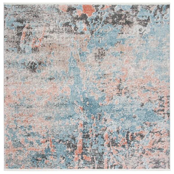 Shop Safavieh Shivan Modern Contemporary Abstract Blue Ivory Rug