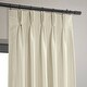 preview thumbnail 22 of 42, Exclusive Fabrics Solid Faux Dupioni Pleated Blackout Curtain Panel