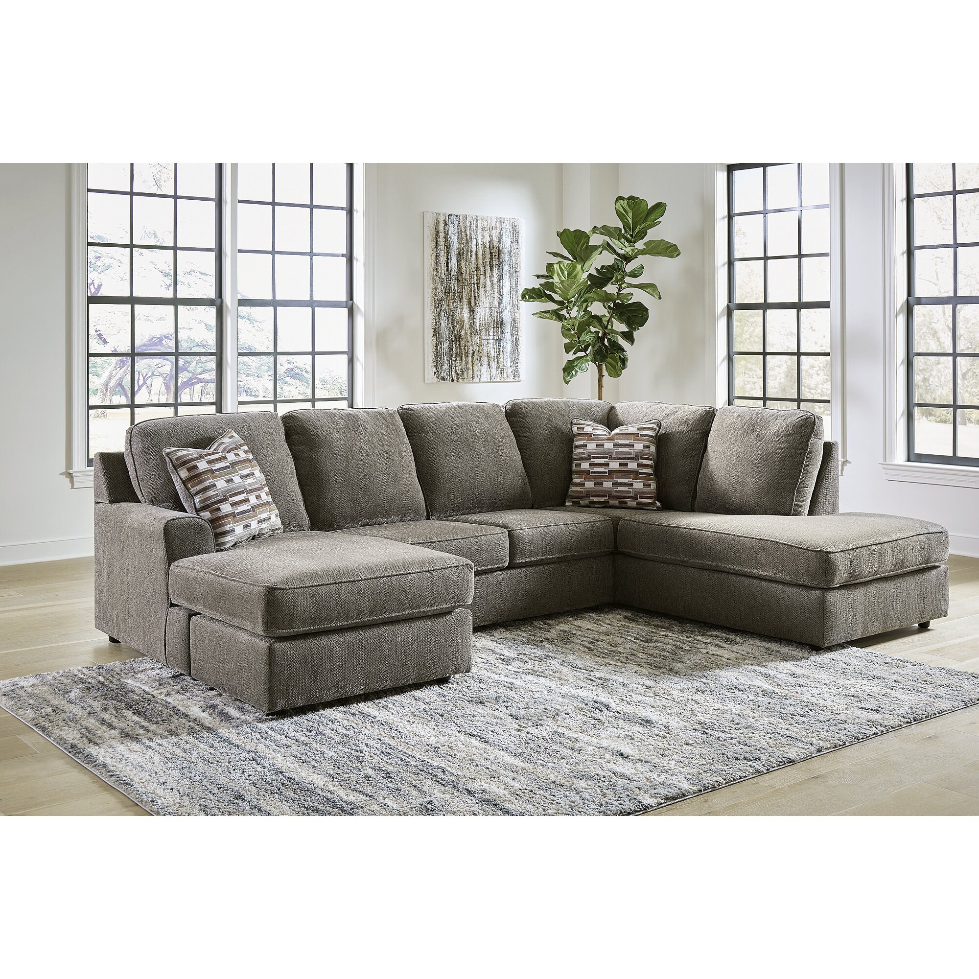 Signature design by ashley store fallston living room sectional reviews