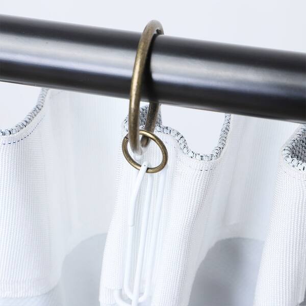 Shop 20 Pack Metal Curtain 1 3 Inch W Eyelet Drape Ring Loops For