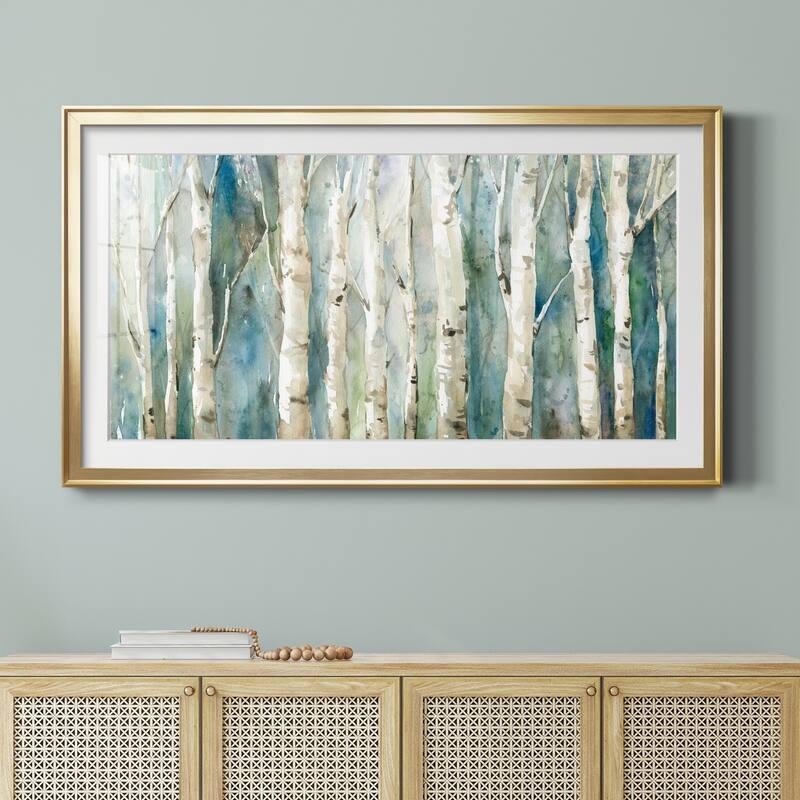 Birch River Walk- Premium Gallery Framed Print - Ready to Hang