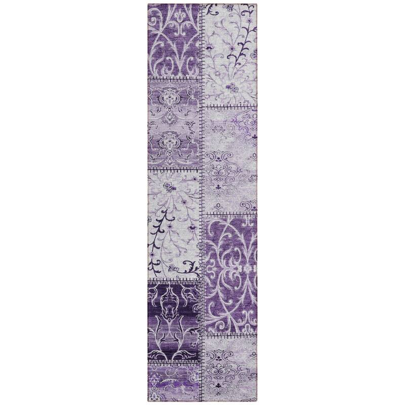 Mana Patchwork Weather Resistant Blended Style Outdoor Rug
