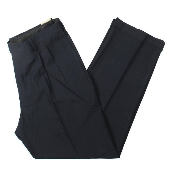 Shop Haggar Mens Dress Pants Pleated Classic Fit Overstock