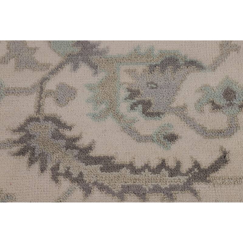 All-Over Floral Oushak Oriental Area Rug Handmade Wool Carpet - 7'11" x 10'0"