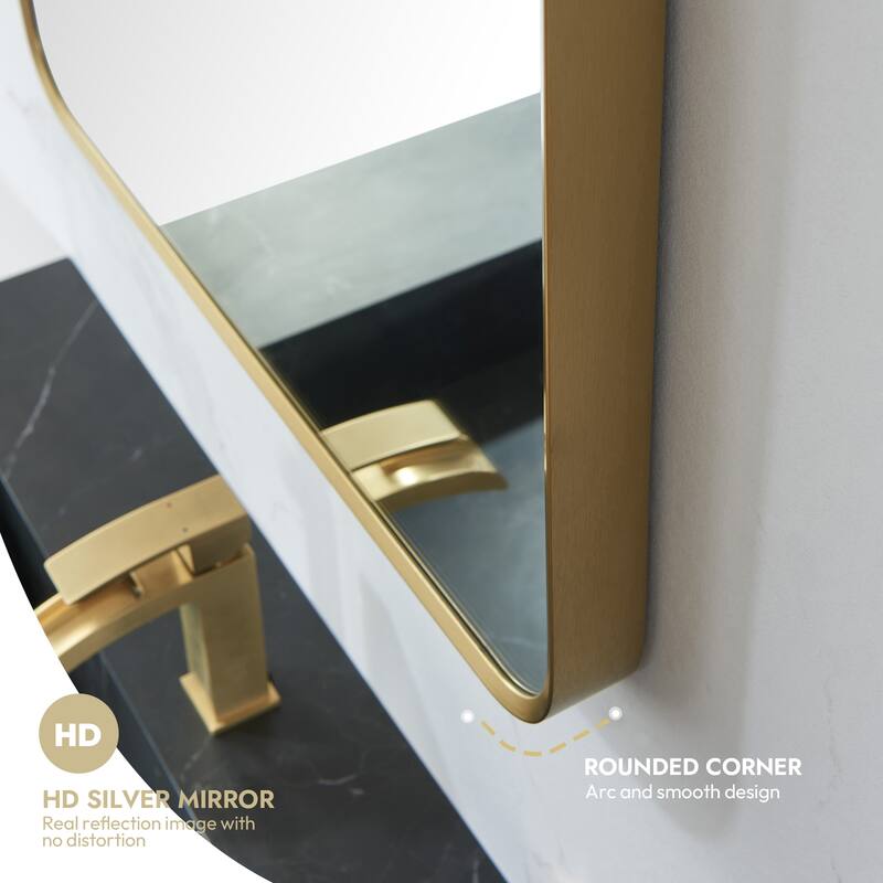 Mutriku Rectangle Aluminum Framed Wall Mount Mirror