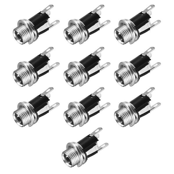 5 5mmx2 5mm Dc Power Jack Socket Female Mount Connector Dc 025m 10pcs Dc 025m 5 5 2 5mm Overstock 26406396