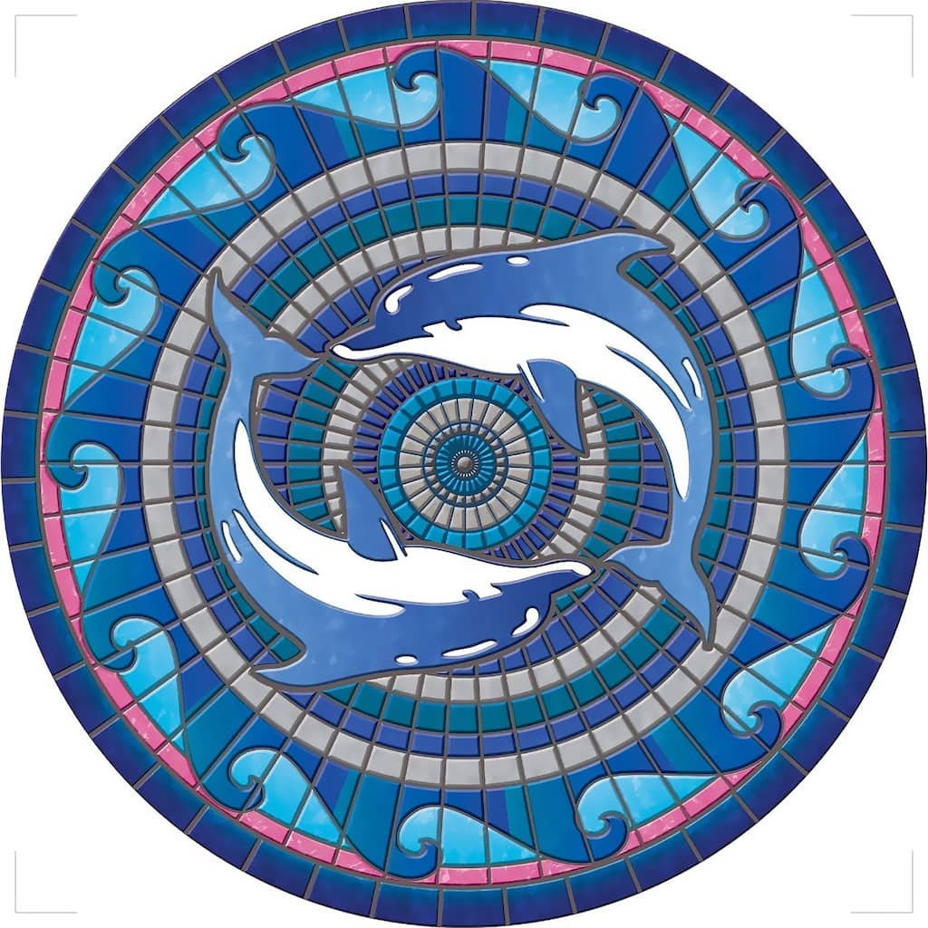 Dolphin Decorative Pool Mat - Pool Art