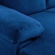 preview thumbnail 10 of 64, Velvet Upholstered L-Shape Sectional Sofa