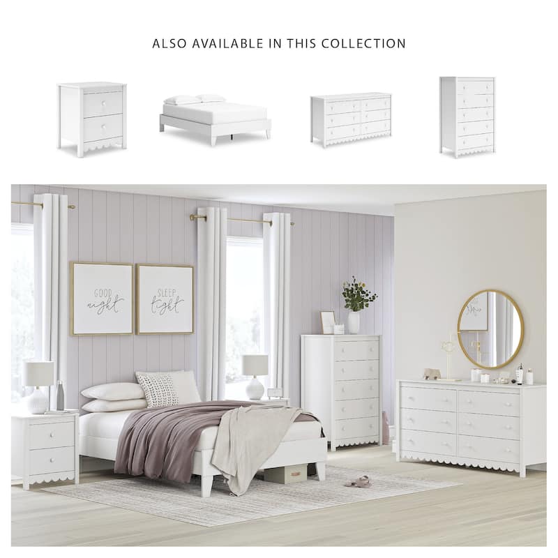 Signature Design by Ashley Hallityn White Chest of Drawers