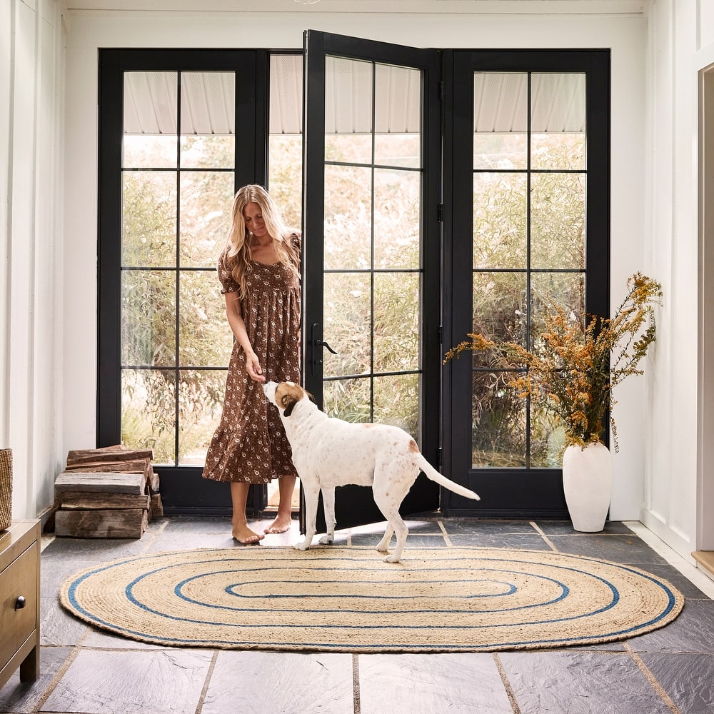 Ripplewood Oval Jute Area Rug