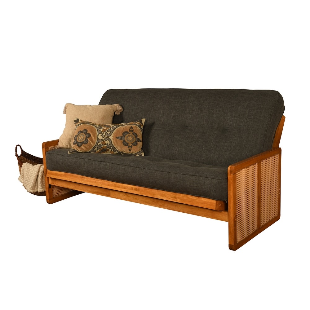 Somette Westport Full-size Futon in Honey includes Mattress