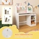 preview thumbnail 7 of 9, Costway Kids Study Desk Children Writing Table with Hutch Drawer - See Details