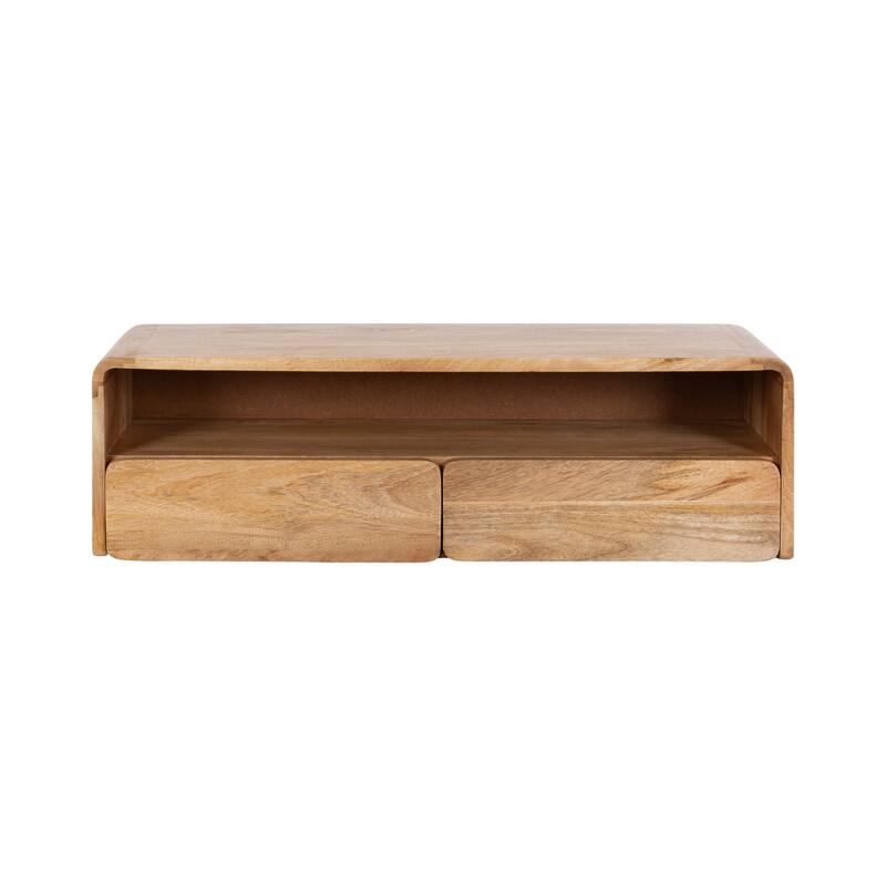 Kate and Laurel Kato Wood Floating Console Table