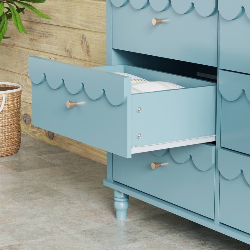 Royal 9-Drawer Lace Dresser - Max Storage for Growing Kids