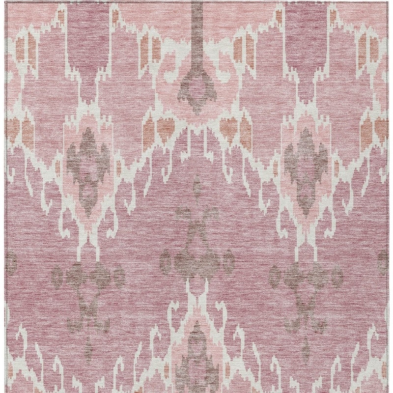 HomeRoots Ikat Transitional Rectangle Outdoor Rug